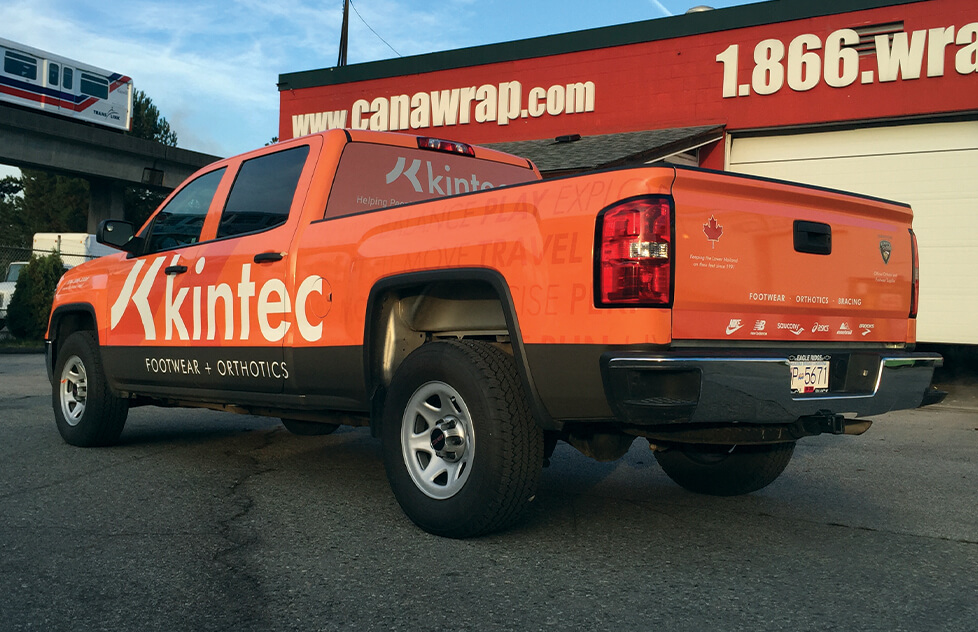 Kintec - Pick up truck wrap graphics